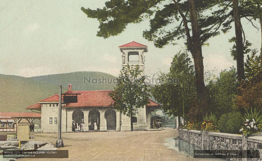 Postcard: The Delaware & Hudson Station at Lake George, New York